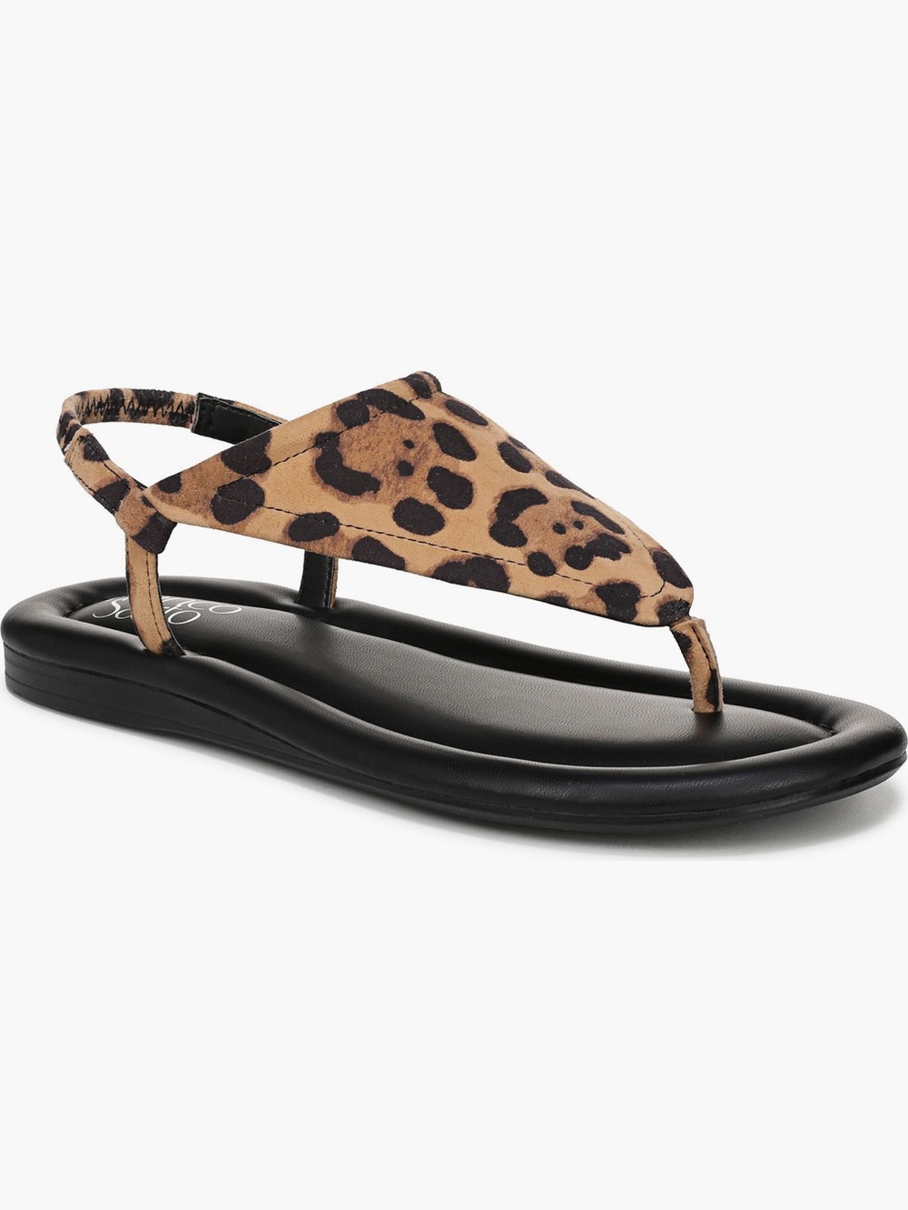 Franco Sarto Leather Jocelyn Leopard Sandals size 11